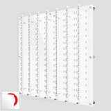 DW31-105F Open or Locking Wall mount Acrylic Optical Display with Hardware- 47.5 inch H