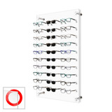 DW31-30F Open Wall mount Acrylic Optical Display with Hardware- 31.75 inch (H)