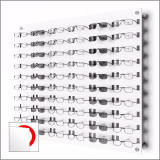 DW31-60F Open Wall mount Acrylic Optical Display with Hardware- 31.75 inch (H)