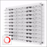 DW31-60F Open Wall mount Acrylic Optical Display with Hardware- 31.75 inch (H)