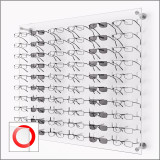 DW31-60F Open Wall mount Acrylic Optical Display with Hardware- 31.75 inch (H)