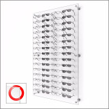 DW31-60FH Open Wall mount Acrylic Optical Display with Hardware- 47.5 inch (H)