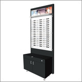 Lit Back Panels with Optional GlassTop  Optical Cabinets - For DW-31-90 Panels