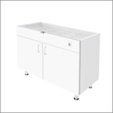 Single Small DW  Optical Cabinets for DW Panels - 36" Wide with Glasstop For DW-31-90 Panels