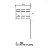 SV9H Modern Shop Window  Optical Frame Display.