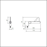 MONO Locking Pin Single Sunglass or Optical Eywear Display.-Optical Displays