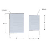 Small Rectangular Optical Mirror with Bracket