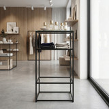 Free-standing display elements with glass top CR-SET SF-TG 03