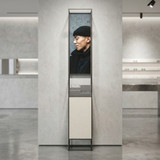 Free-standing display element with deco pedestal CR-SET SF-CLB-GP 10