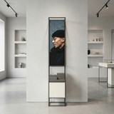 Free-standing display element with deco pedestal CR-SET SF-CLB-GP 09