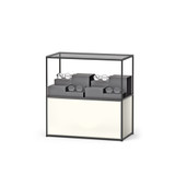 Free-standing display element with deco pedestal CR-SET SF-CLB-DK 04