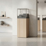 Free-standing display element with deco pedestal CR-SET SF-CD-DK 03