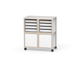 Trolleys with trays CR-SET TR-CD 10