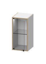 CR-CD 1-2H/19 GT cabinet, double height, single, with glass door
