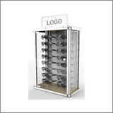 Stock Locking Counter Optical Frame Display  Maple