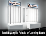 Backlit Acrylic Panels w/ Locking Rods