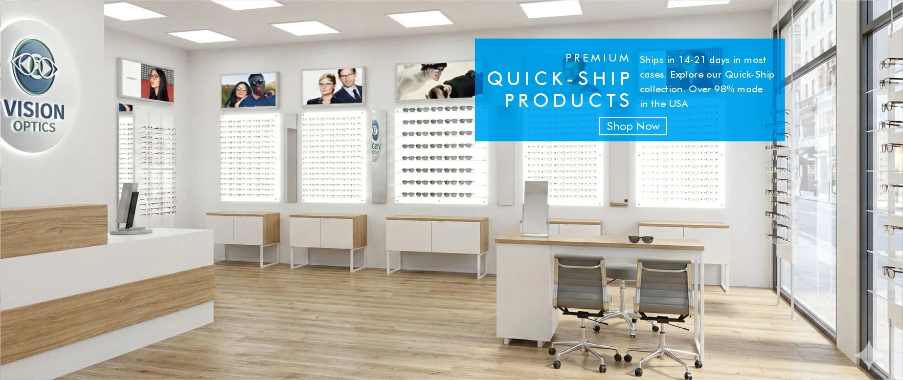 Modest Optical Displays Layout Optical Displays - Optical Frame and Sunglass Displays