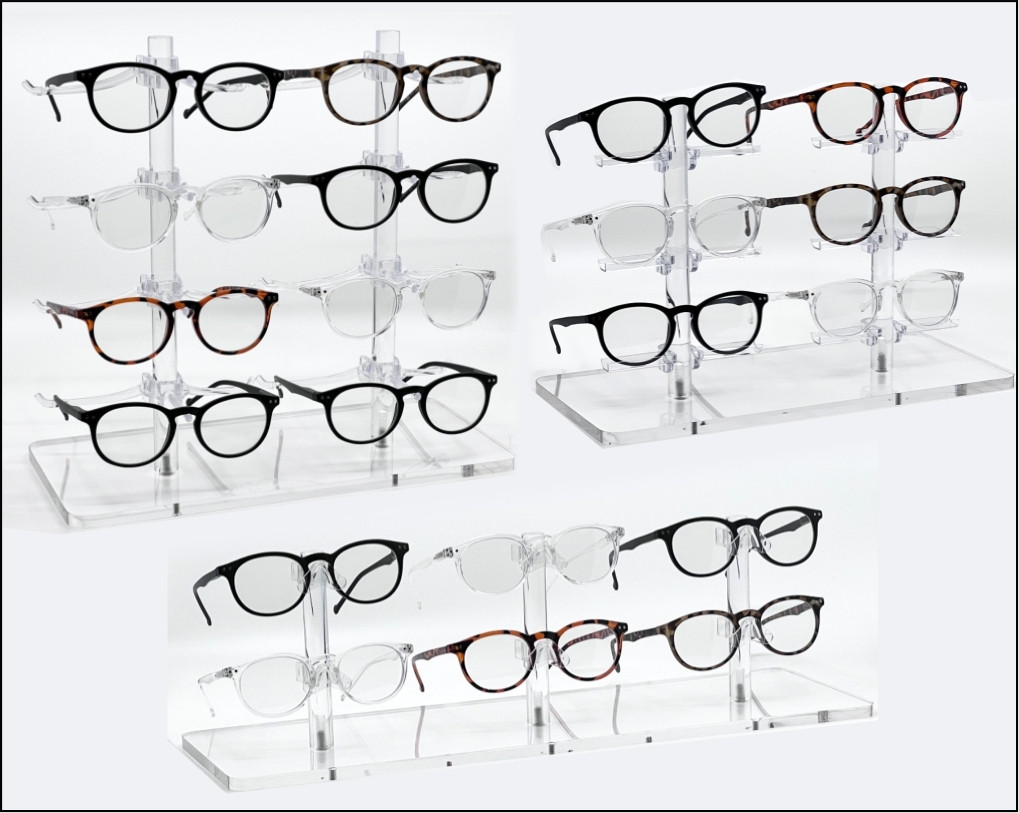 Single Optical Frame Risers & Displays |Optical Frame Displays