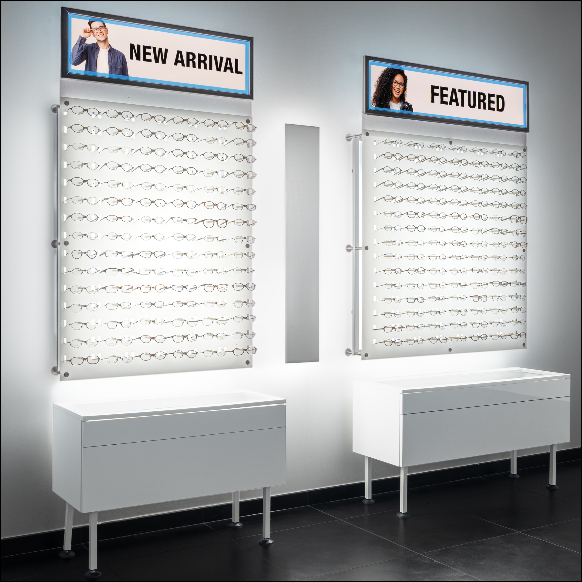 Optical Displays & Eyewear Showroom Furniture Directory | Frame Displays