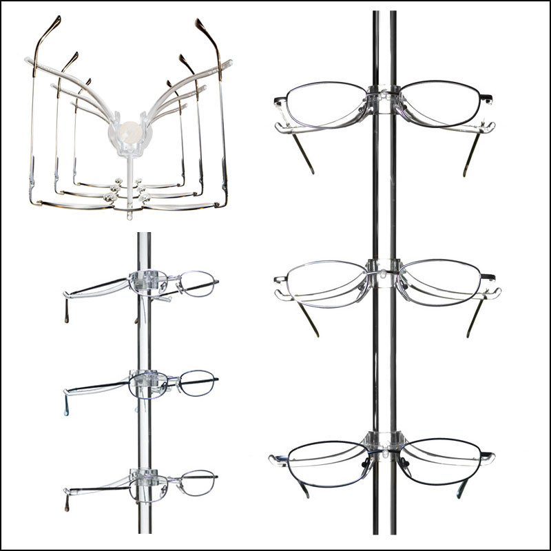 DWYR Acrylic Wall Mount Eyewear & Optical Display Rods W/10, 12 or 14 ...