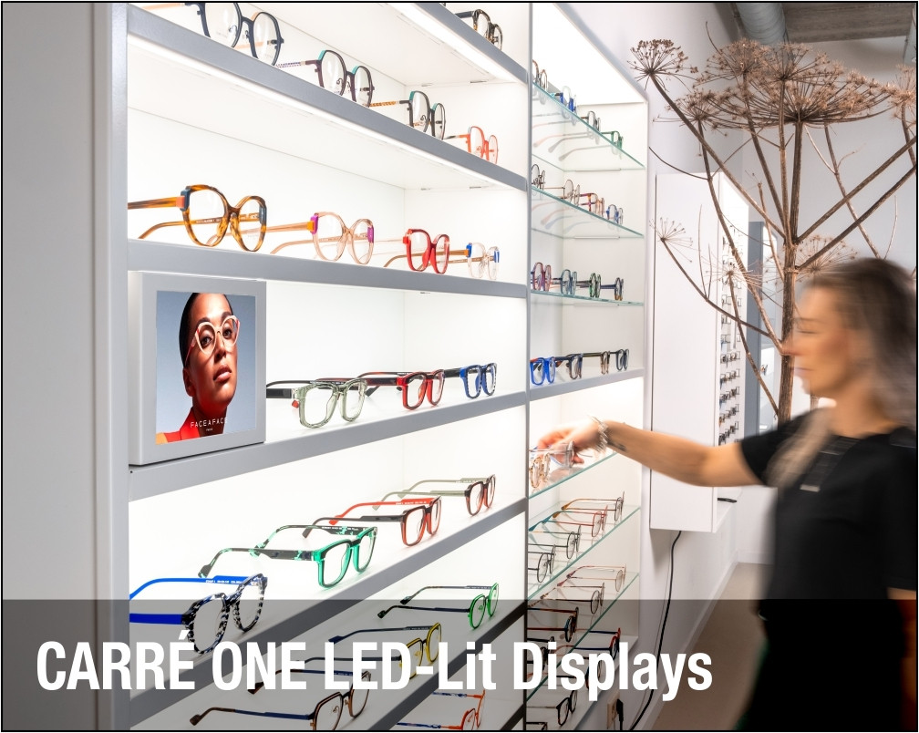Backlit LED Optical Displays & Illuminated Eyewear Panels | Frame Displays