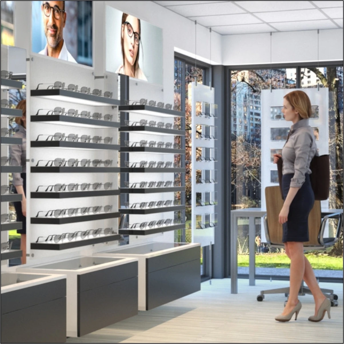 Optical Displays & Eyewear Showroom Furniture Directory | Frame Displays