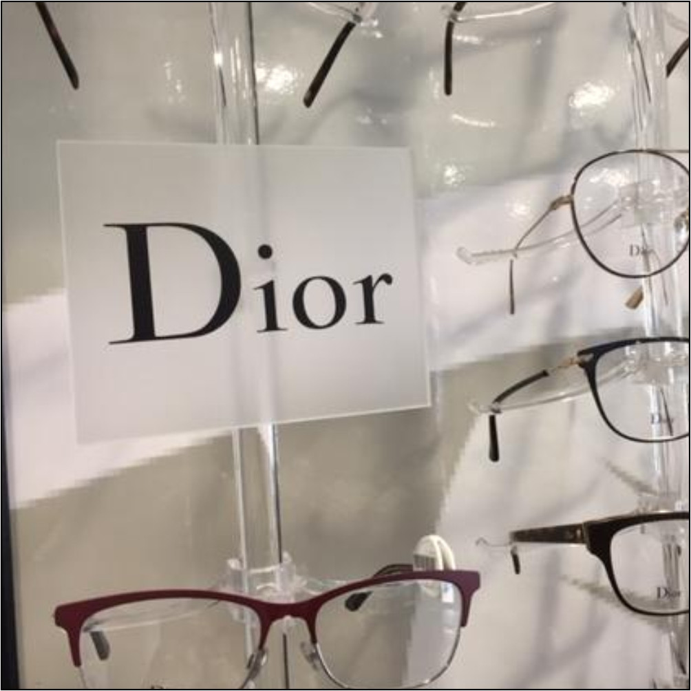 DWYR Acrylic Wall Mount Eyewear & Optical Display Rods W/10, 12 or 14 ...