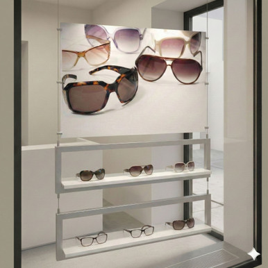 Poster Holder For Hanging Window  Optical Frame Display.