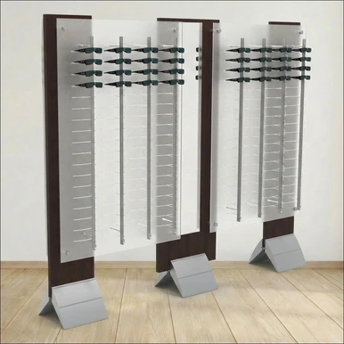 Triple Wing   Optical Frame Display  Tower with Mirror