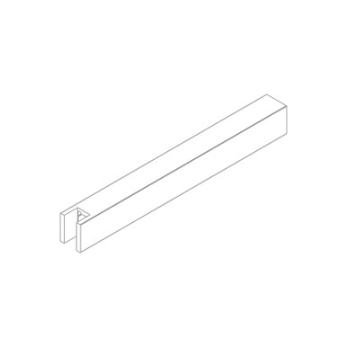 Alumina mounting set for key and non-locked, white - Alumina Optical Frame Display Rods