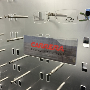 Acrylic Clear Logo Plate Sleeve  with Mounting Hardware.