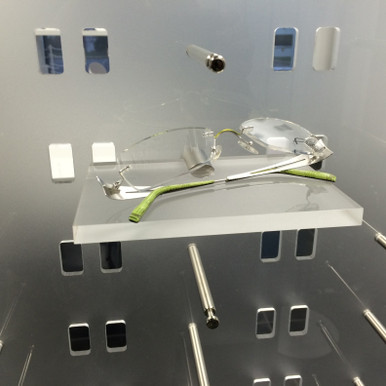 Acrylic Shelf  with Mounting Hardware.