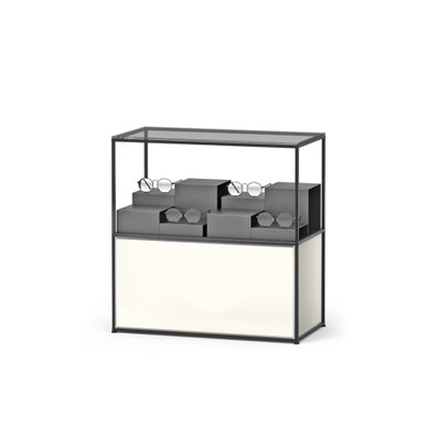 Free-standing display element with deco pedestal CR-SET SF-CLB-DK 04