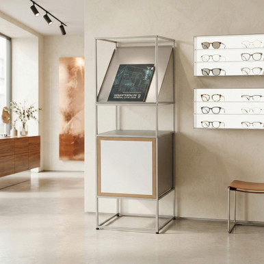 CAROLINE mid-room furniture with inclined shelves CR-SET SR-CD-ASM 01