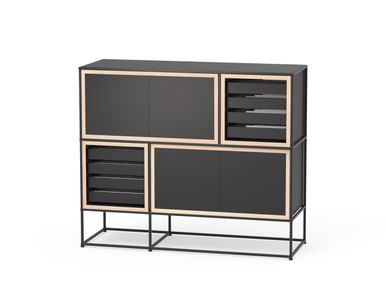 Storage space with trays CR-SET SR-CD-TE 10