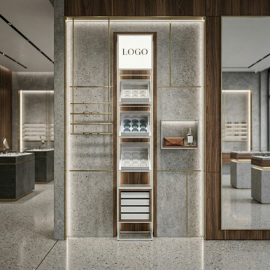 CAROLINE Wall Display with doors CR-SET WP-TE-GB-FW 07