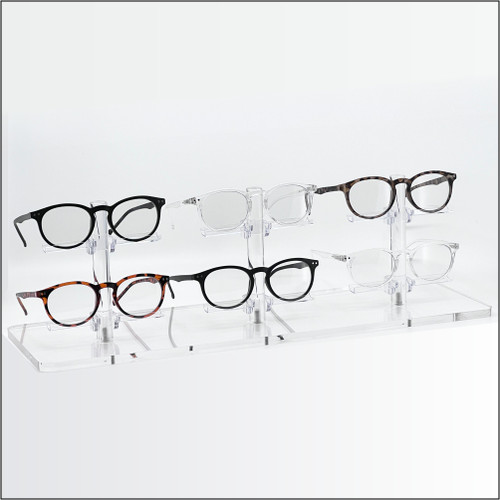 Flat-Clips Optical Frame Display Risers
