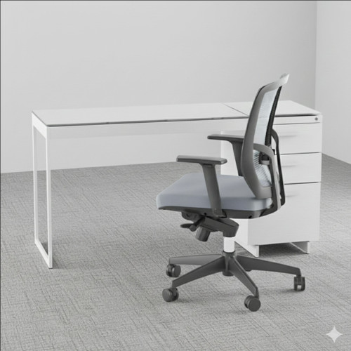 Centro Premium Optical Dispensing Table with Locking Cabinet