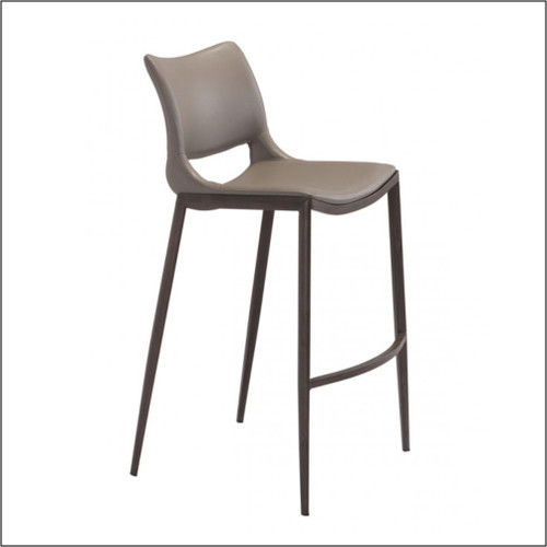 Optical - Client Bar Chairs - Gray & Walnut