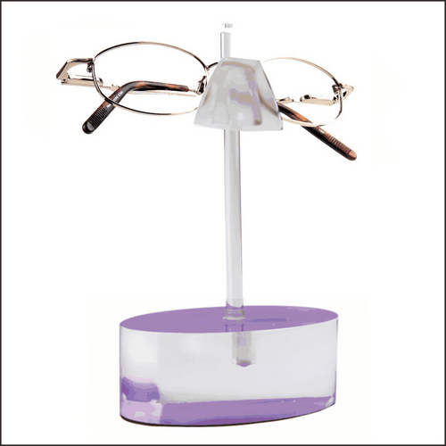 d4.PUR - Single Oval  Optical Frame Display in Purple