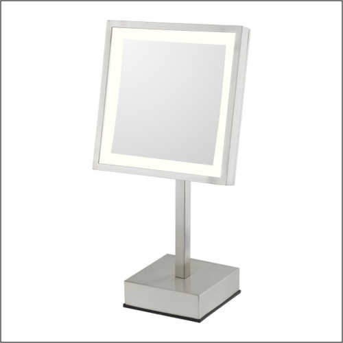 SQUARE FREESTANDING RECHARGEABLE MIRROR