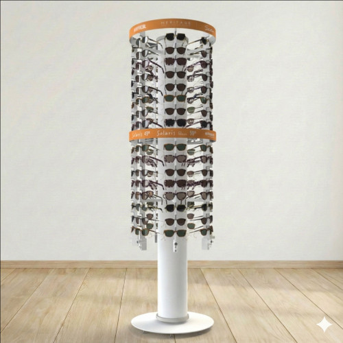 Rotating Spinner XL Optical Frame Display with Locking Rods for 119 Frames