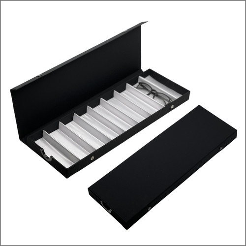 Optical Tray for Eyewear Frames & Sunglasses - Storage Case with 9 Frame Capacity - TRY.OPT.9 - BLACK