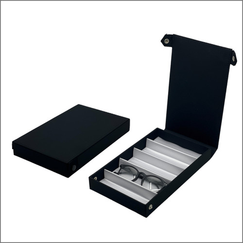 Optical Tray for Eyewear Frames & Sunglasses - Storage Case with 5 Frame Capacity - TRY.OPT.5.1  - BLACK