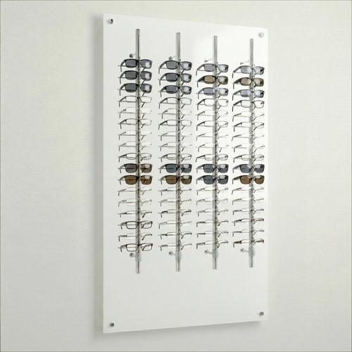 Wall Optical Display Panel with Open or Locking Rods 35.45" x 78.75" AP-9-20 Acrylic