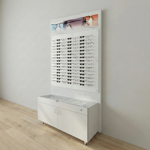 Lit Back Panels with Optional  Optical GlassTop Cabinets - For DW-31-105 Panels