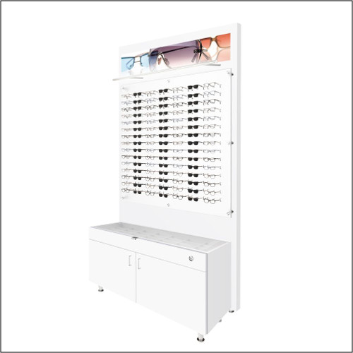 Lit Back Panels with Optional GlassTop Optical Cabinets - For DW-31-105 Panels.