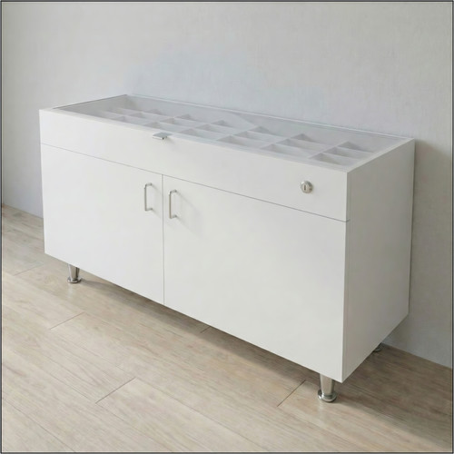 Single Large DW Optical Cabinets for DW Panels - 47.5" Wide with Glasstop For DW-31-105 Panels..