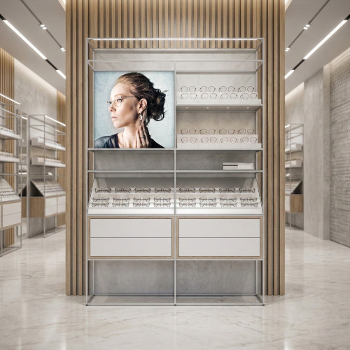 CAROLINE Wall Display with doors CR.SET.WP.CD.DK.ASM.GP.04