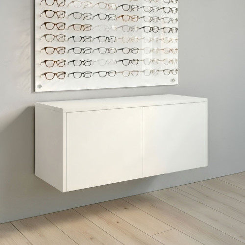 Quick-Ship 36.5" Wall-Mount Optical Cabinet – Pure White